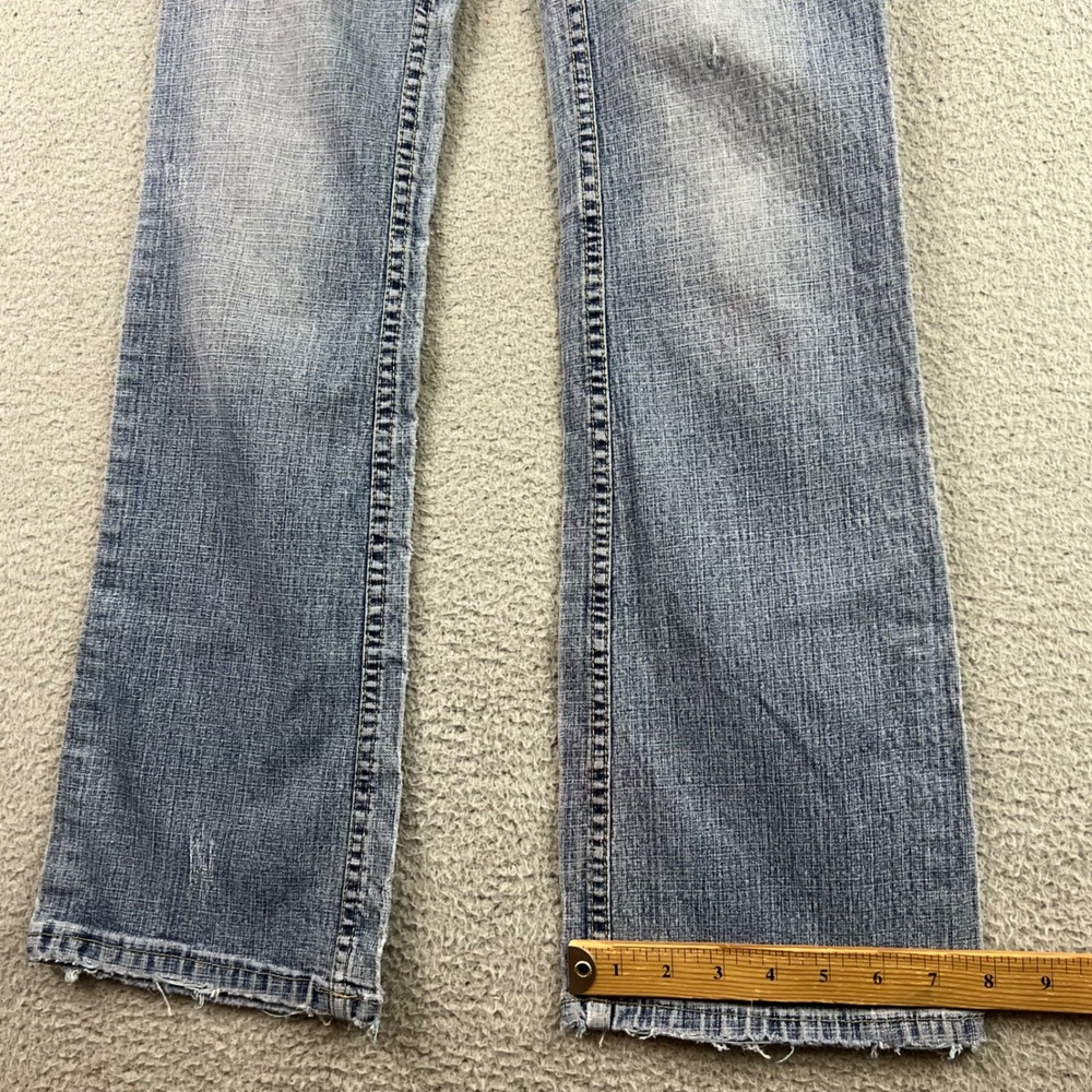 AB jeans Y2K Low Rise Bootcut Distressed Heart Pockets Y2K Denim - Picture 9 of 10